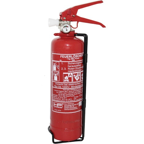 HP Autozubehör 10151 ABC 1 kg DIN EN 3 Feuerlöscher Inkl. Halter   EN 3-7 DIN 3-7  1 St.