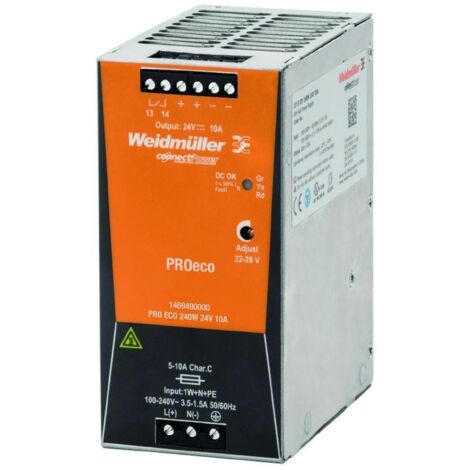 Weidmüller 1469490000 Hutschienen-Netzteil (DIN-Rail) 24 V/DC 10 A 240 W Anzahl Ausgänge:1 x Inhal (1/5)