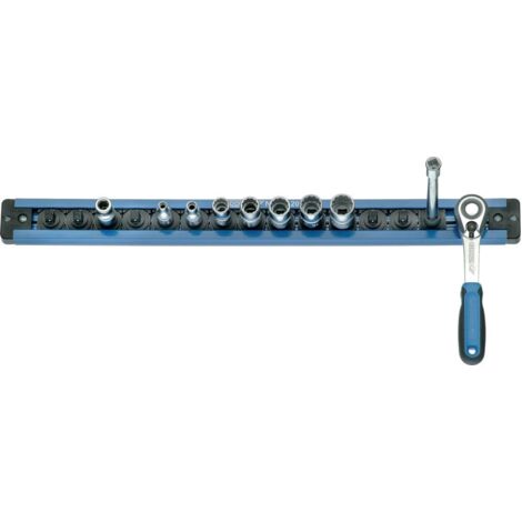 GEDORE Steckleiste 1/4" magnetisch 380mm 13 Steckplätze SL 2013 1761080
