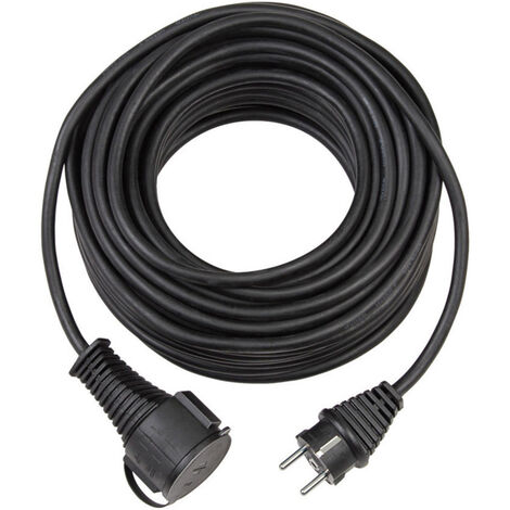 Brennenstuhl 1169890 Strom Verlängerungskabel   Schwarz 15.00 m AT-N05V3V3-F 3G 1,5 mm²