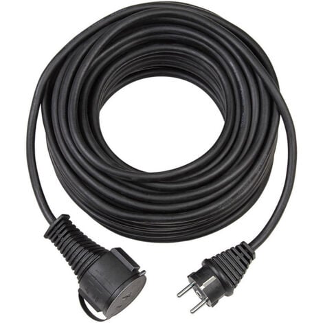 Brennenstuhl 1169870 Strom Verlängerungskabel   Schwarz 10.00 m AT-N05V3V3-F 3G 1,5 mm²
