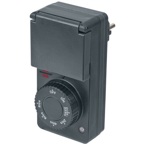 Brennenstuhl 1506120 Zeitschaltuhr analog 1800 W IP44 Dämmerungsfunktion
