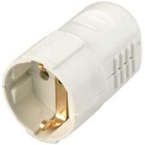 REV 0512110777 Schutzkontaktkupplung Kunststoff 250 V Weiß IP20 (1/2)