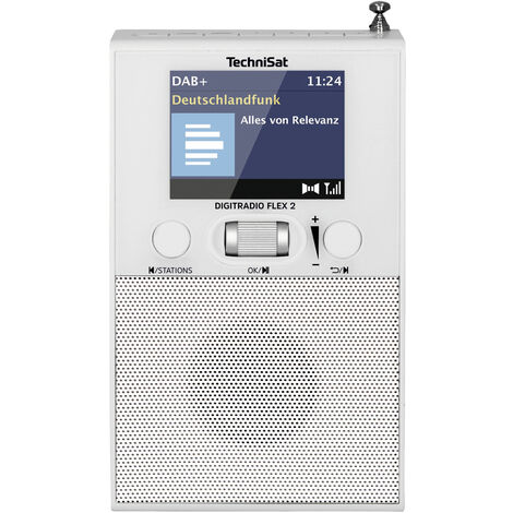 TechniSat DIGITRADIO FLEX 2 Steckdosenradio DAB+, UKW Bluetooth® Inkl. Lautsprecherbox, Weckfunktio