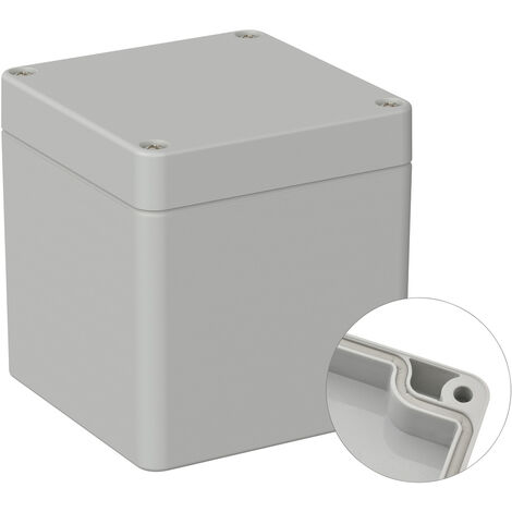 TRU COMPONENTS TC-9065496 Outdoor-Gehäuse 82 x 80 x 85 Polycarbonat Lichtgrau (RAL 7035) 1 St. (1/2)