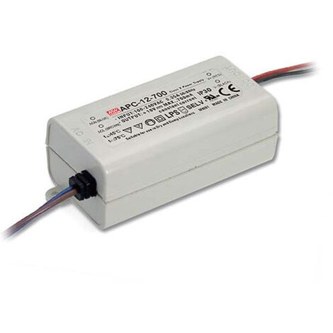 MEAN WELL APC-12-700 LED-Treiber Konstantstrom 12 W 0.7 A 9 - 18 V/DC nicht dimmbar, Überlastschutz