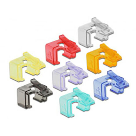 Delock 86420 Delock RJ45 Reparatur Clip Starter Set 86420 8-farbig 16 St. (1/4)