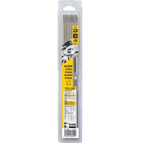 Blister mit 50 GYS Rutil-Elektroden Ø 2,0 mm - 084421