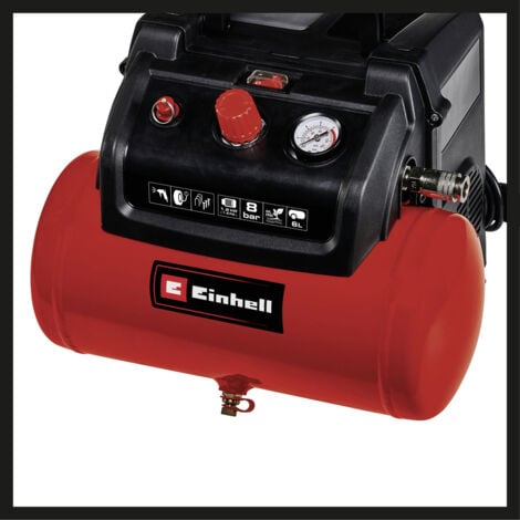 Einhell Druckluft-Kompressor TC-AC OF Set 190/6/8 6 l bar 8