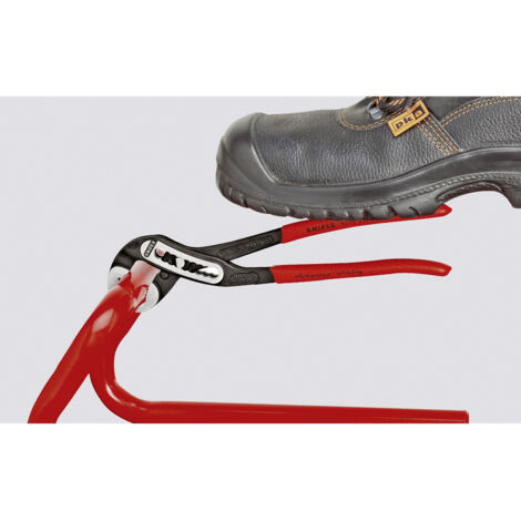 KNIPEX 88 02 180 Alligator® Wasserpumpenzange mit Mehrkomponenten-Hüllen schwarz atramentiert 180 mm