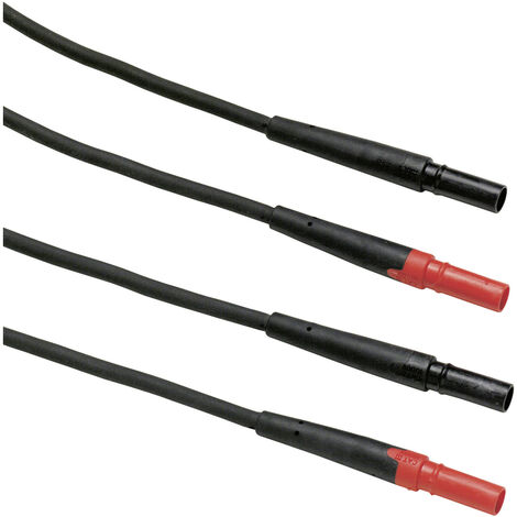 Fluke TL27 Sicherheits-Messleitungs-Set Stecker 4 mm Stecker 4 mm 1.50 m Rot, Schwarz 1 St.