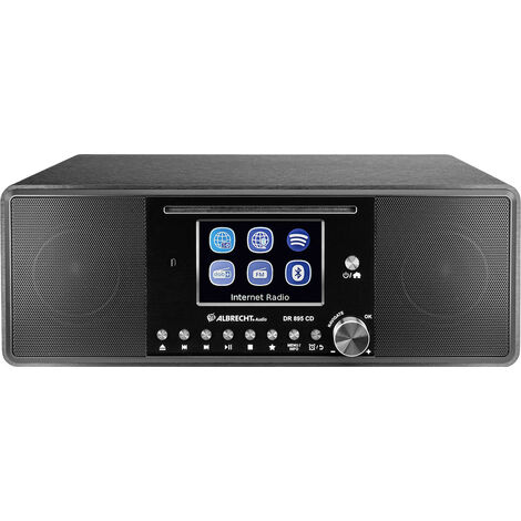 Albrecht DR 895 Internet Tischradio Internet, DAB+, UKW CD, USB, WLAN, Internetradio   Schwarz