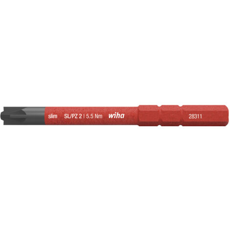 Wiha Bit slimBit electric PlusMinus/Pozidriv SL/PZ2 x 75 mm (34590) (1/2)