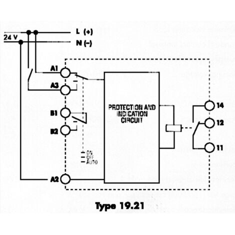 Finder 19.21.0.024.0000 Industrierelais Nennspannung: 24 V/DC, 24 V/AC Schaltstrom (max.): 10 A 1 We