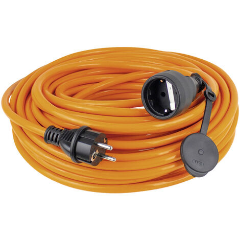 AS Schwabe 59110 Strom Verlängerungskabel 16 A Orange 10.00 m H07BQ-F 3G 1,5 mm²