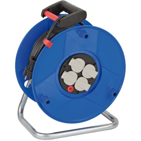 Brennenstuhl 1205066 Kabeltrommel 50.00 m Schwarz Schutzkontakt-Stecker