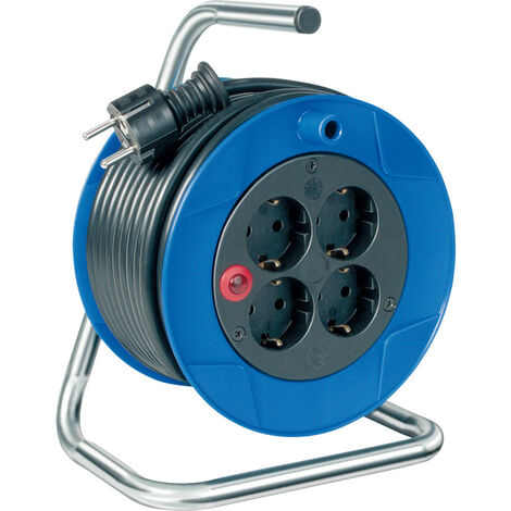 Brennenstuhl 1079180004 Kabeltrommel 15 m Schwarz Schutzkontakt-Stecker
