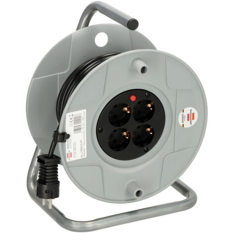 Brennenstuhl 1099150001 Kabeltrommel 25.00 m Schwarz Schutzkontakt-Stecker