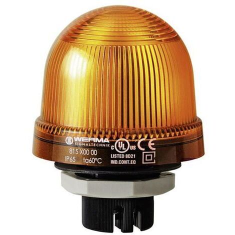 Werma Signaltechnik Signalleuchte 815.300.00 815.300.00 Gelb Dauerlicht 12 V/AC, 12 V/DC, 24 V/AC,