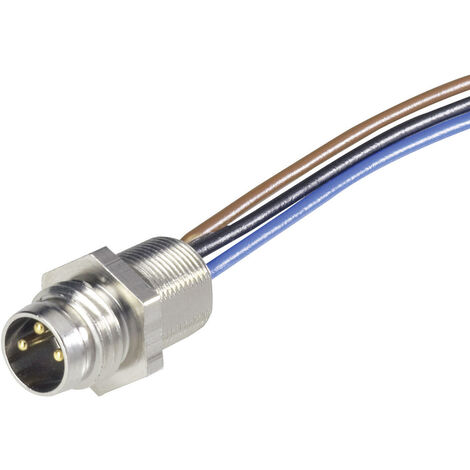 Hirschmann 933 147-001-1 Sensor-/Aktor-Einbausteckverbinder M8 Stecker, Einbau 0.50 m Polzahl Sensor (1/2)
