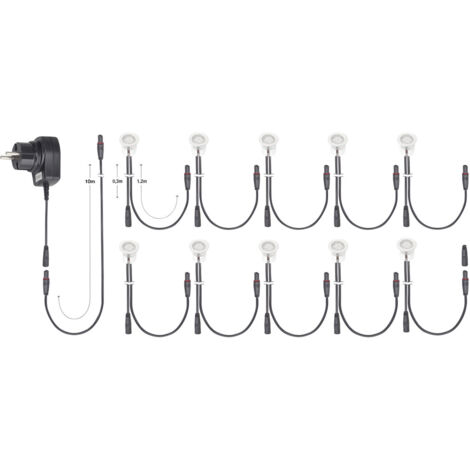 Brilliant G03093/82 Cosa 30 LED-Einbauleuchte 10er Set  LED LED fest eingebaut 1.5 W Edelstahl (1/5)