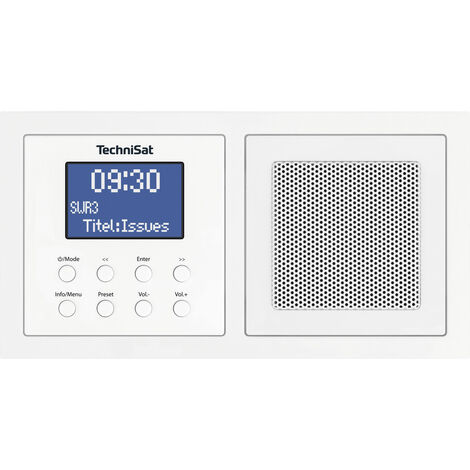 TechniSat UP 1 Unterbauradio DAB+, UKW Bluetooth® Weiß