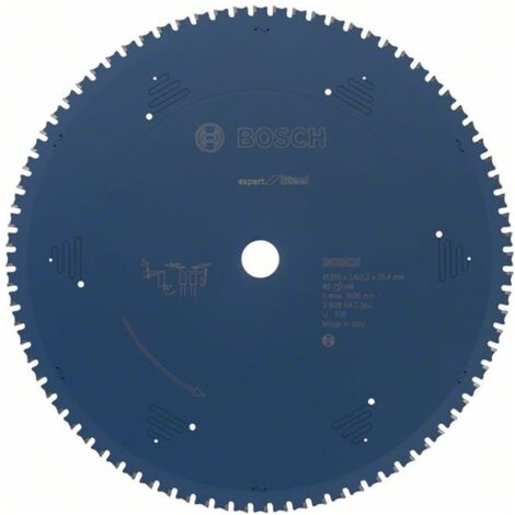 Bosch Accessories Expert for Steel 2608643062 Kreissägeblatt 355 x 25.4 x 2.2 mm Zähneanzahl: 80 1 S