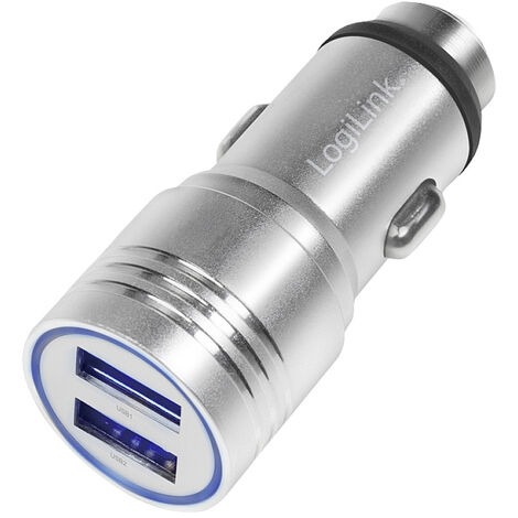 LogiLink Steckdosenadapter Mit 2 USB-Ports – 10,5W Max., Mit Überlastschutz – Für Smartphones & Tablets