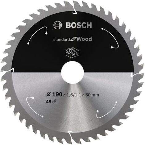 Bosch Accessories  2608837710 Hartmetall Kreissägeblatt 190 x 30 mm Zähneanzahl: 48 1 St.