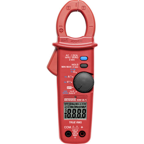 BENNING Stromzangenmultimeter CM 2-1 0,01 A-400 A CAT IV 600 V,CAT III 100 V - 44689