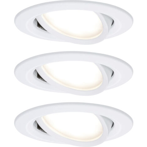 Paulmann 93875 Coin Slim LED-Einbauleuchte 3er Set  LED LED fest eingebaut 18 W Weiß (matt)