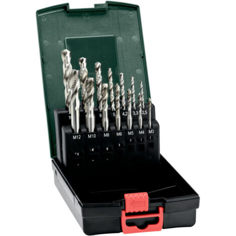 Metabo 627114000  Maschinengewindebohrer-Set    M1, M4, M5, M6, M8, M10, M12      1 St. (1/4)