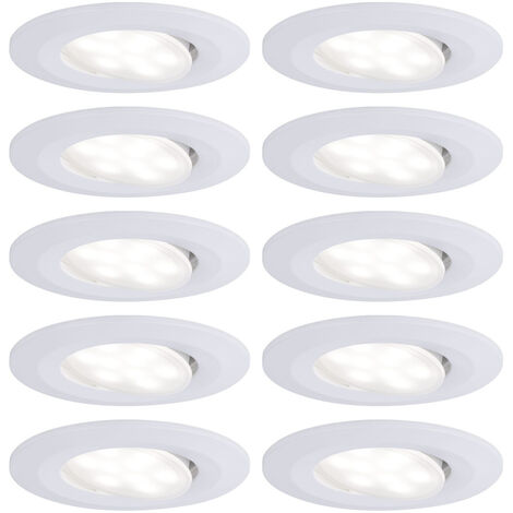 Paulmann  LED-Bad-Einbauleuchte 10er Set    60 W  Weiß (matt) (1/5)