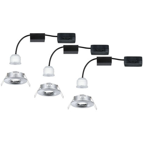 Paulmann 94303 EBL Nova mini Coin LED-Einbauleuchte 3er Set    4 W Chrom