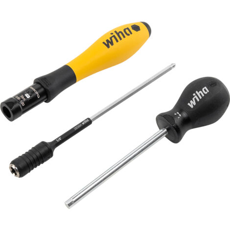 Wiha einstellbarer Drehmoment-Schraubendreher TorqueVario®-S ESD 0,4-1 Nm, hörbares Klicksignal beim erreichen des Drehmoments (26629)