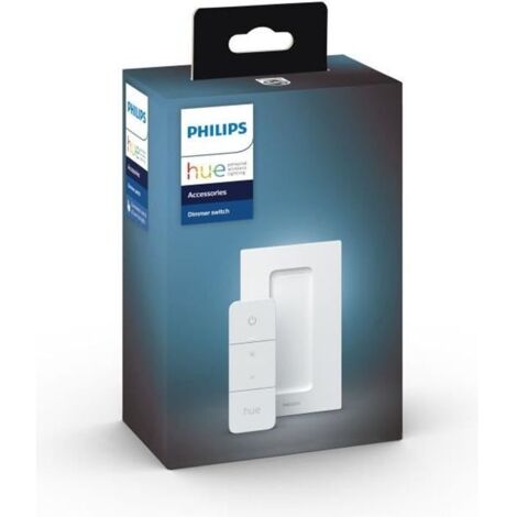 Philips Hue Dimmschalter V2 kabellos – Steuerung: Ein/Aus, Dimmen, Szenenwechsel – Batteriebetrieben, portabel, für Hue System (1/5)