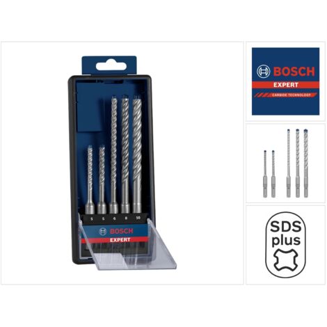 Bosch Accessories EXPERT SDS plus-7X 2608900197 Hammerbohrer 5teilig 5 mm, 6 mm, 8 mm, 10 mm SDS-P