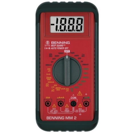 Benning MM 2 Hand-Multimeter  digital  CAT III 600 V Anzeige (Counts): 2000 (1/5)