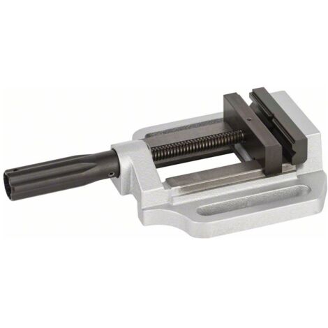 Bosch Maschinenschraubstock MS 100 G – Spannweite 100 mm – Gehäuse aus Aludruckguss – Ergonomische Griffe für präzises Arbeiten (1/4)