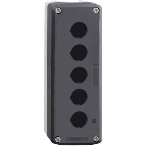 Schneider Electric XALD05 XALD05 Leergehäuse 5 Einbaustellen unbeschriftet Dunkelgrau, Hellgrau 1 S