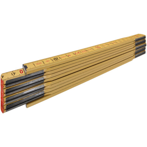 Stabila Holz-Gliedermaßstab Type 600 1104 Maßstab   2 m Buchenholz