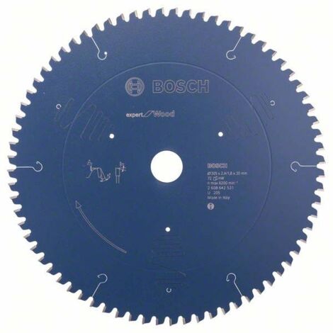 Bosch Accessories Expert for Wood 2608642531 Kreissägeblatt 305 x 30 x 2.4 mm Zähneanzahl: 72 1 St.