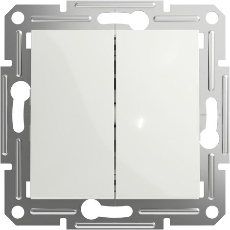 Schneider Electric   Doppel-Wechselschalter Asfora Weiß (RAL 9003) EPH0670121D 1 St.