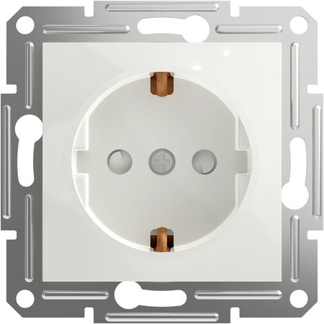 Schneider Electric Steckdose mit Berührungsschutz Asfora Weiß (RAL 9003) EPH2970221D 1 St.