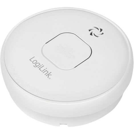 LogiLink SC0016 Rauchwarnmelder inkl. 10 Jahres-Batterie batteriebetrieben (Ø x H) 104 mm x 50 mm