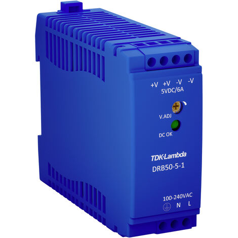 TDK-Lambda DRB50-24-1 Hutschienen-Netzteil (DIN-Rail) 24 V/DC 2.1 A 50.4 W Anzahl Ausgänge:1 x Inh (1/3)