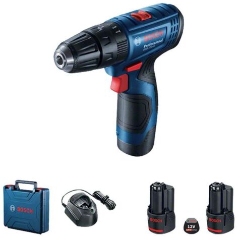Bosch Werkzeug - Akku-Schlagbohrschrauber 12V, 2x 2,0 Ah Li-Ion Akkus, Ladegerät 06019G8100
