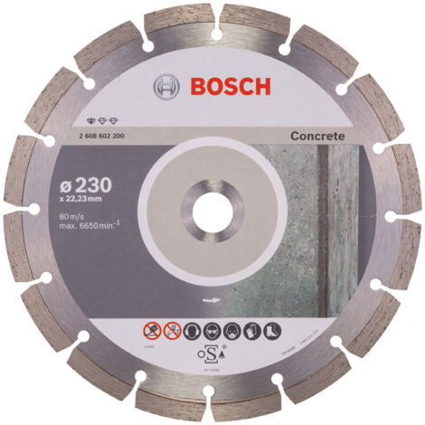 Bosch Accessories 2608602200 Standard for Concrete 230 x 22,23 Diamanttrennscheibe Durchmesser 230 m