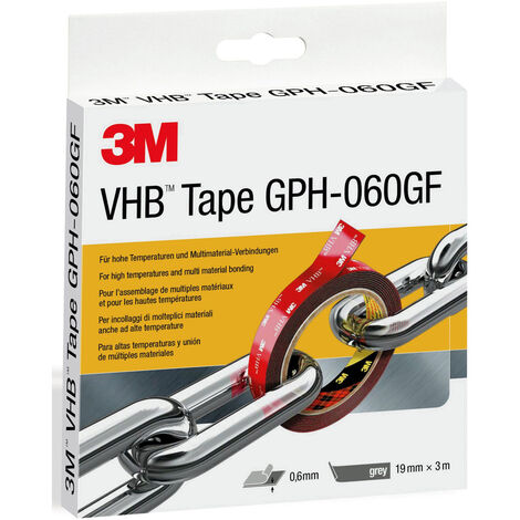 3M GPH-060F19-3 Klebeband Grau (L x B) 3 m x 19 mm 1 St.