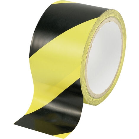 TOOLCRAFT WT-YB 1564134 Markierungsklebeband WT-YB Schwarz, Gelb (L x B) 18 m x 48 mm 1 St.